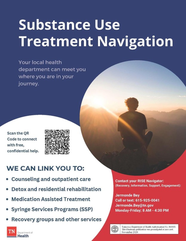 Substance Use Treatment Flyer